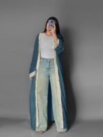 Teal Long Freska Cardigan