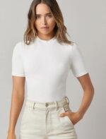 White Basic Tee – Half Sleeve