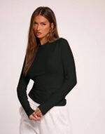Black Basic Tee – Long Sleeve