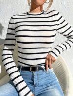 White Striped Vibes Top