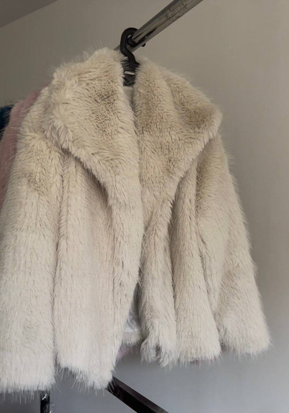 Premium Turkish Faux Fur Jacket- Creamy Beige