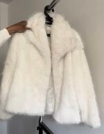 Premium Turkish Faux Fur Jacket – White