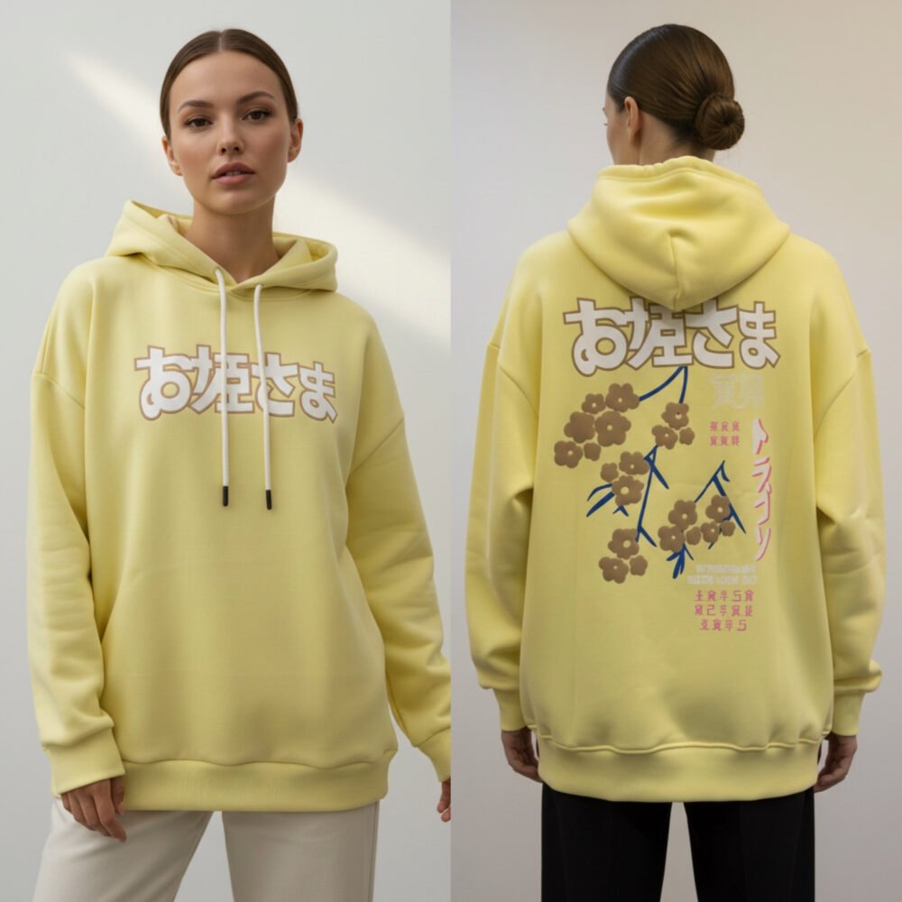 Japanese Blossom Oversized Hoodie