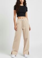 Relaxed Fit Sweatpants- Beige