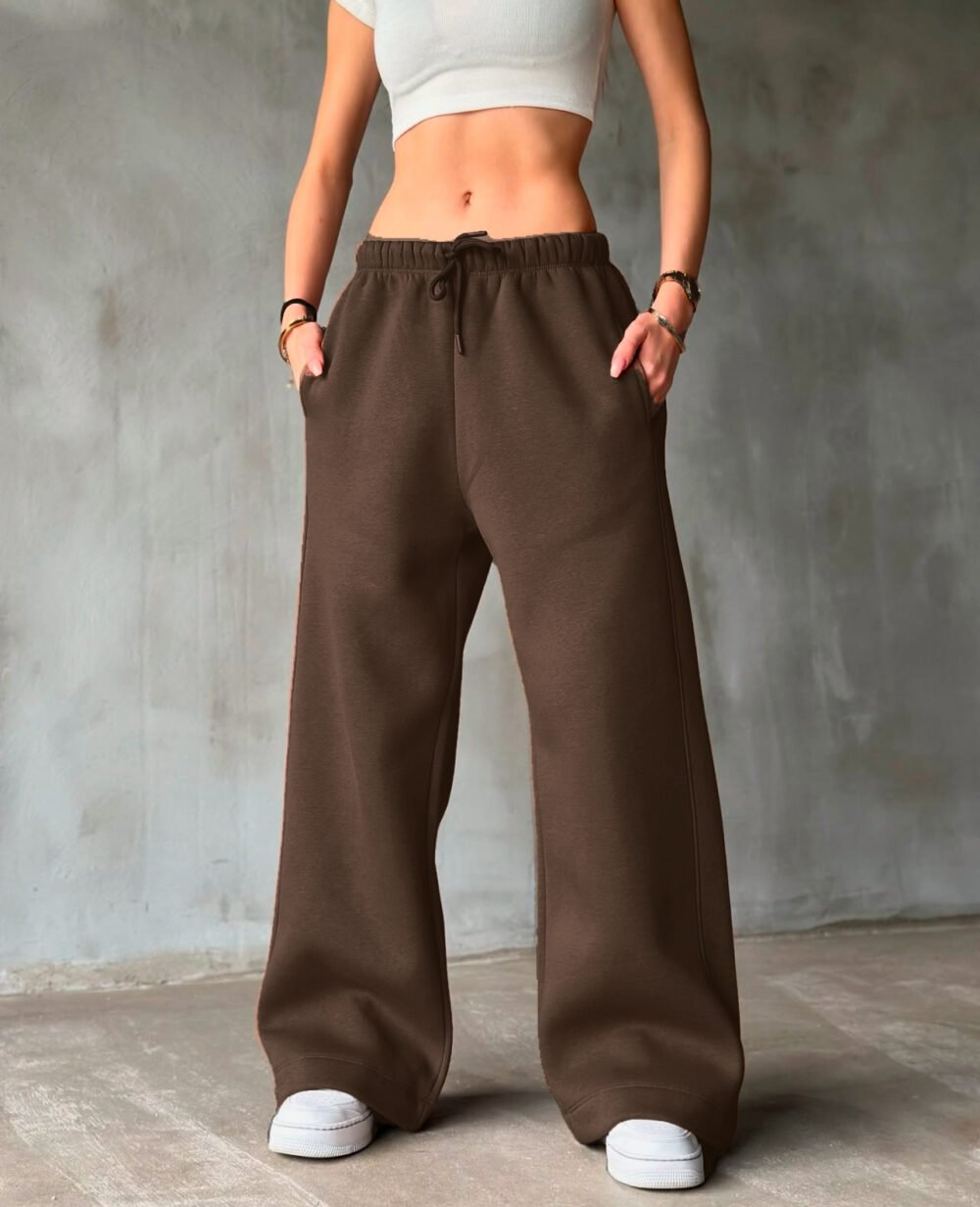 Oversized Sweatpants- Brown