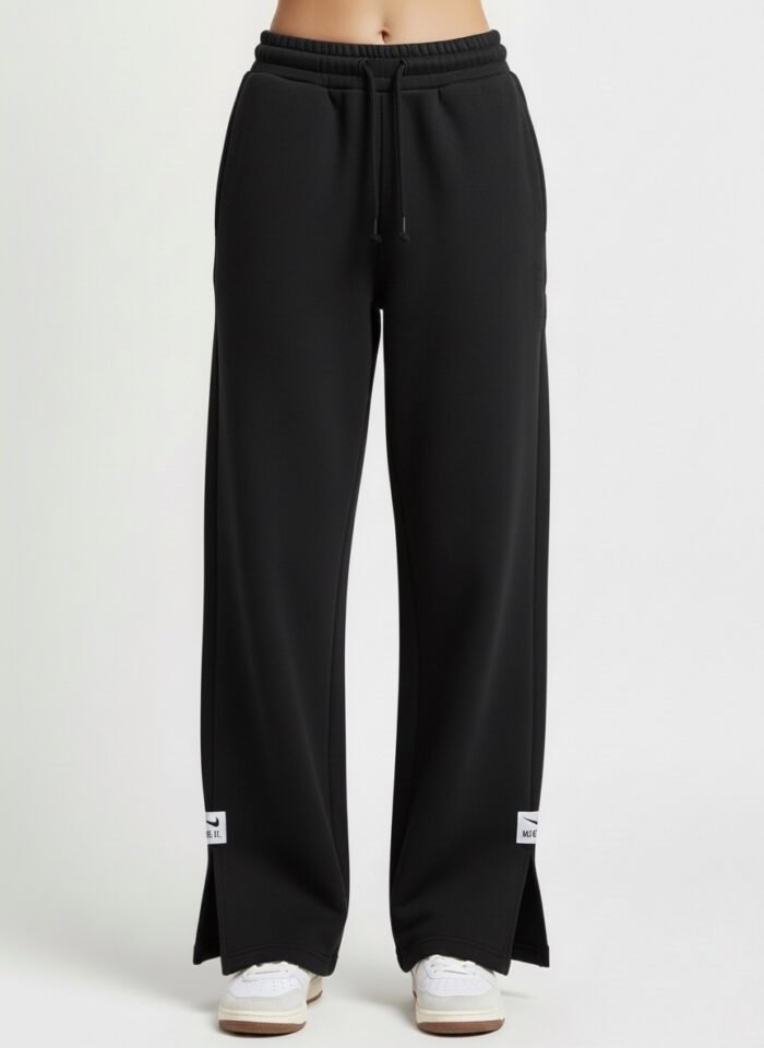 Relaxed Fit Sweatpants- Black