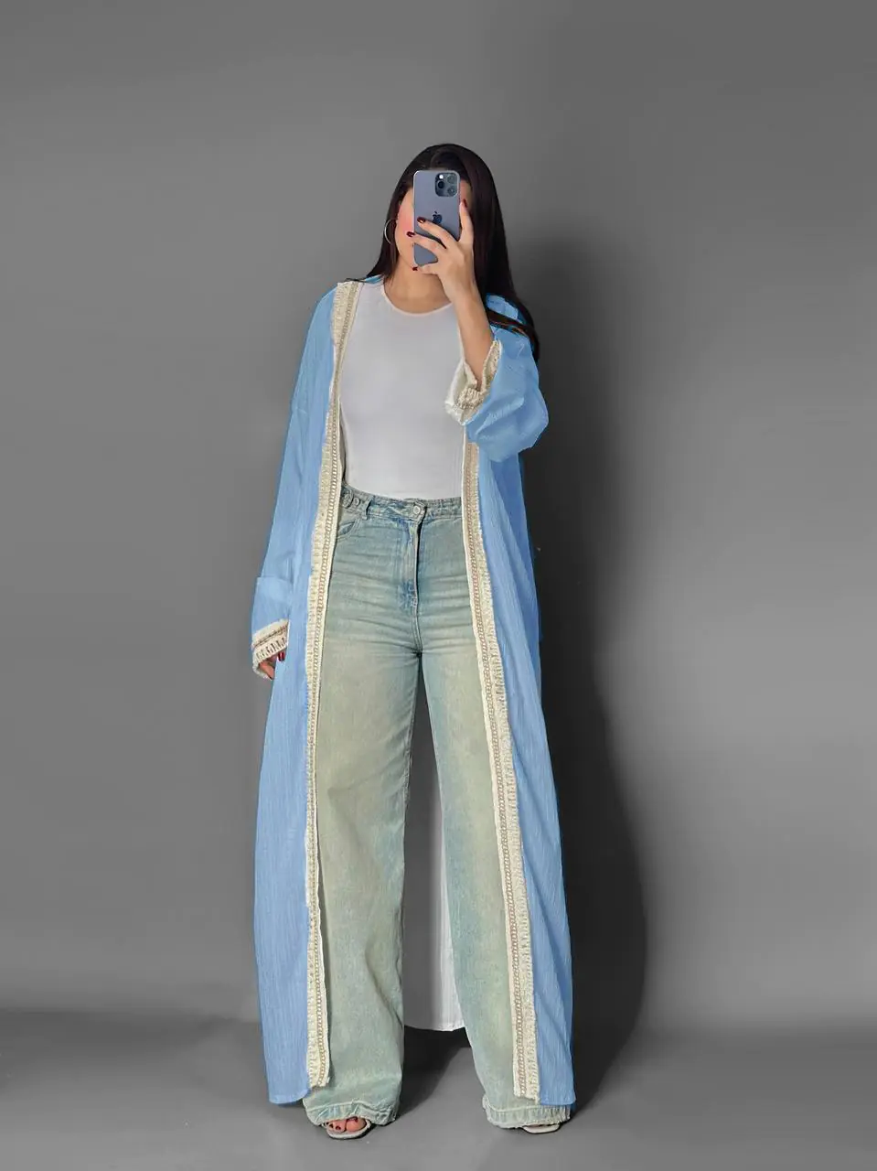 BabyBlue Long Freska Cardigan
