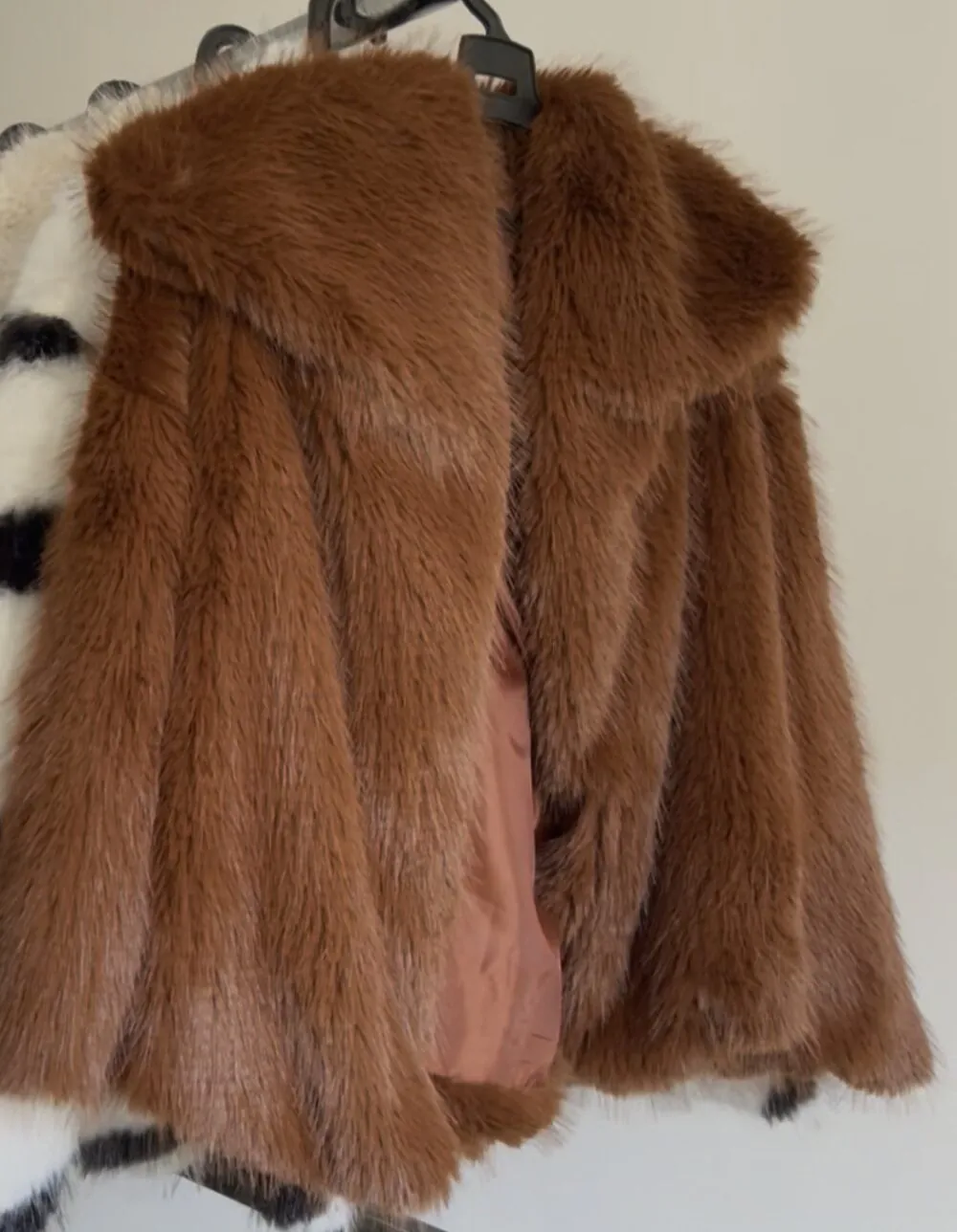 Premium Turkish Faux Fur Jacket – Camel