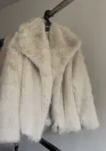 Premium Turkish Faux Fur Jacket- Creamy Beige