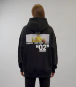 “02” City Oversized Hoodie- Black