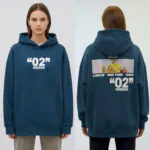 “02” City Oversized Hoodie- Teal