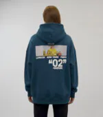 “02” City Oversized Hoodie- Teal