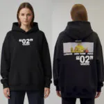 “02” City Oversized Hoodie- Black