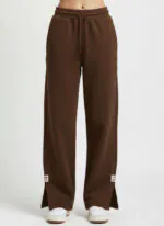Relaxed Fit Sweatpants- Brown