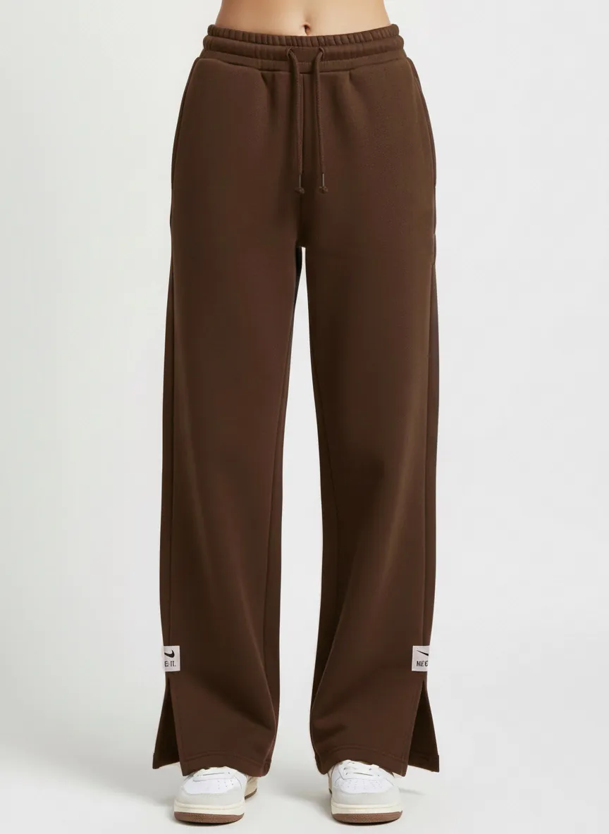 Relaxed Fit Sweatpants- Brown